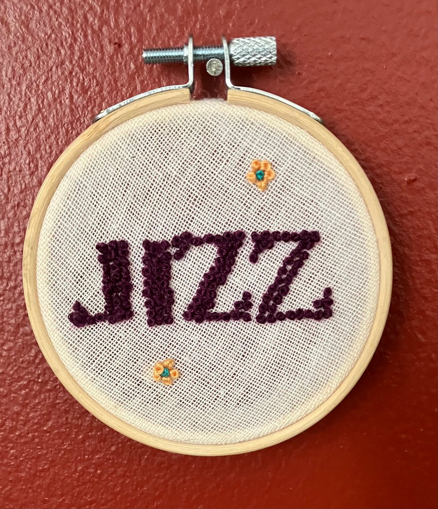 Jizz Embroidery: Heather Font