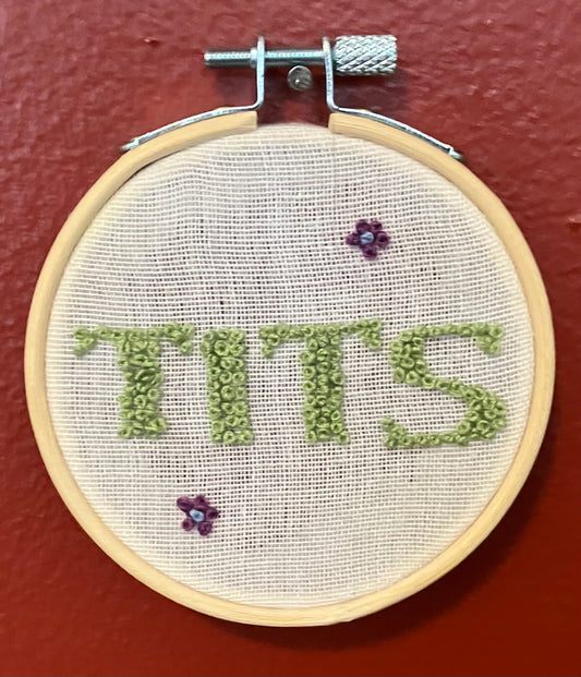 Tits Embroidery: Heather Font