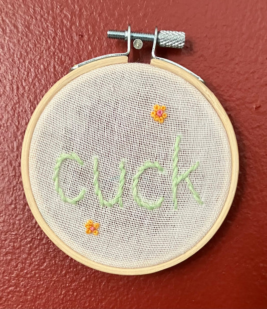 Cuck Embroidery: Andrea Font
