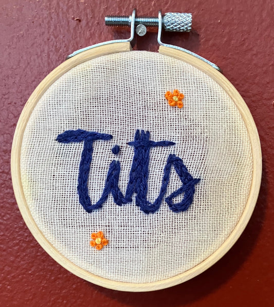 Tits Embroidery: Carrie Font
