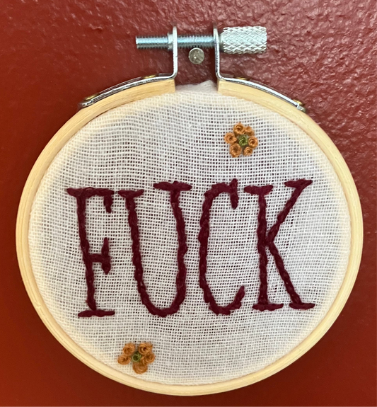 Fuck Embroidery: Nikki Font