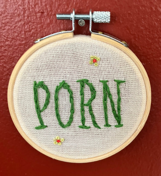 Porn Embroidery: Nikki Font