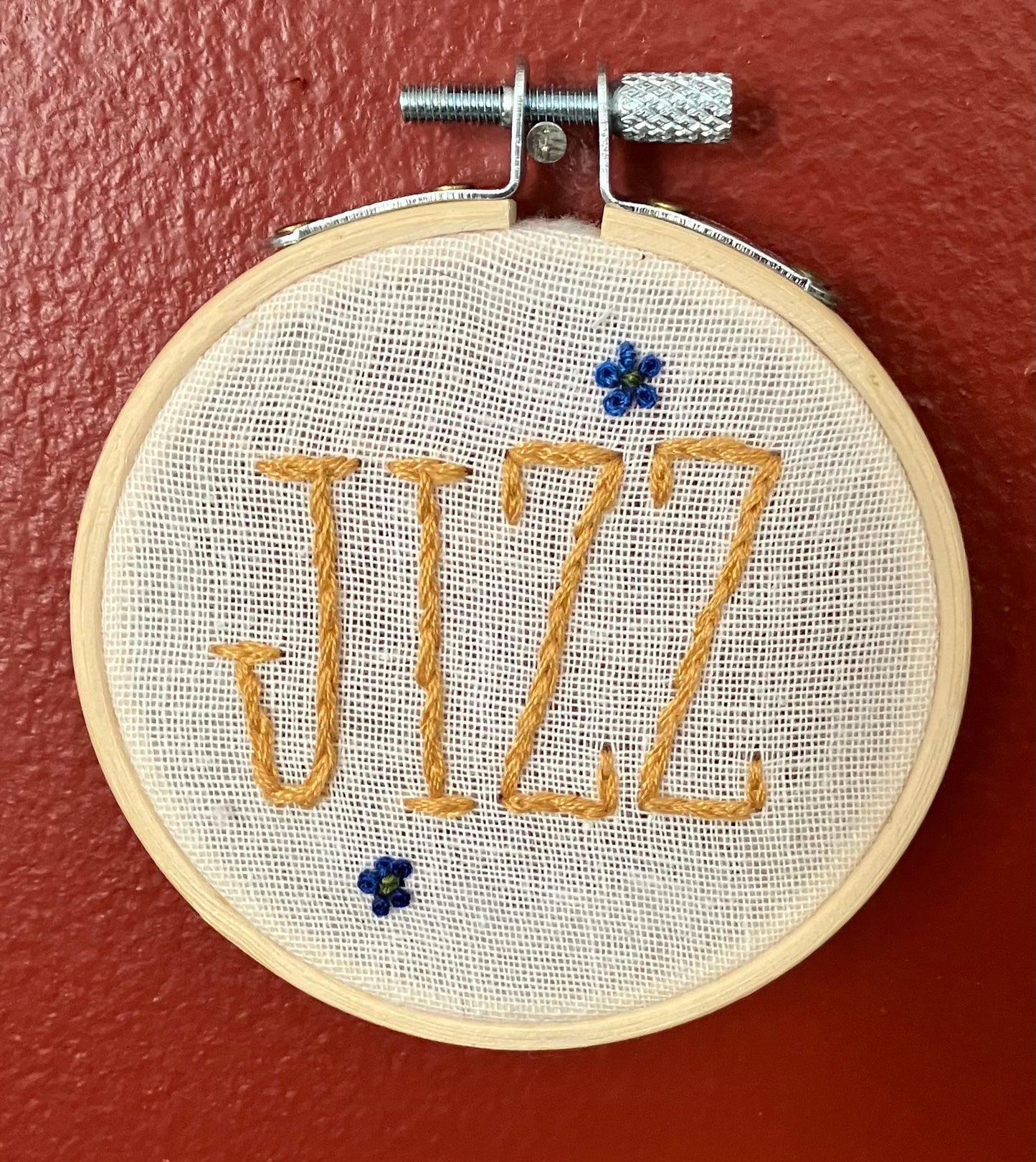 Jizz Embroidery: Nikki Font