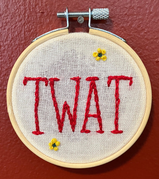 Twat Embroidery: Nikki Font