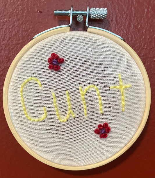 Cunt Embroidery: Andrea Font