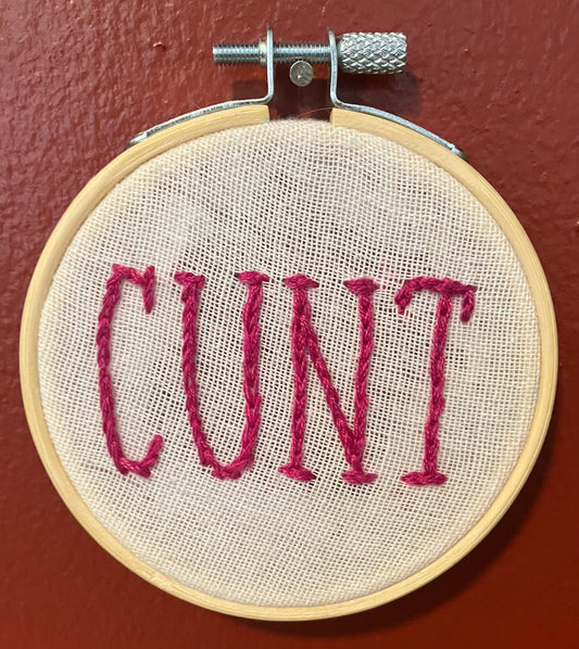 Cunt Embroidery: Nikki Font
