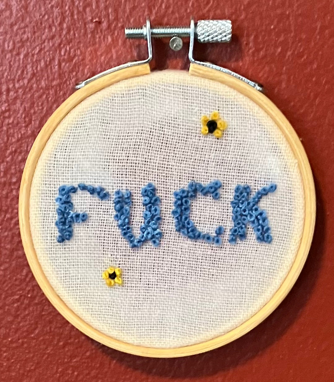Fuck Embroidery: Heather Font
