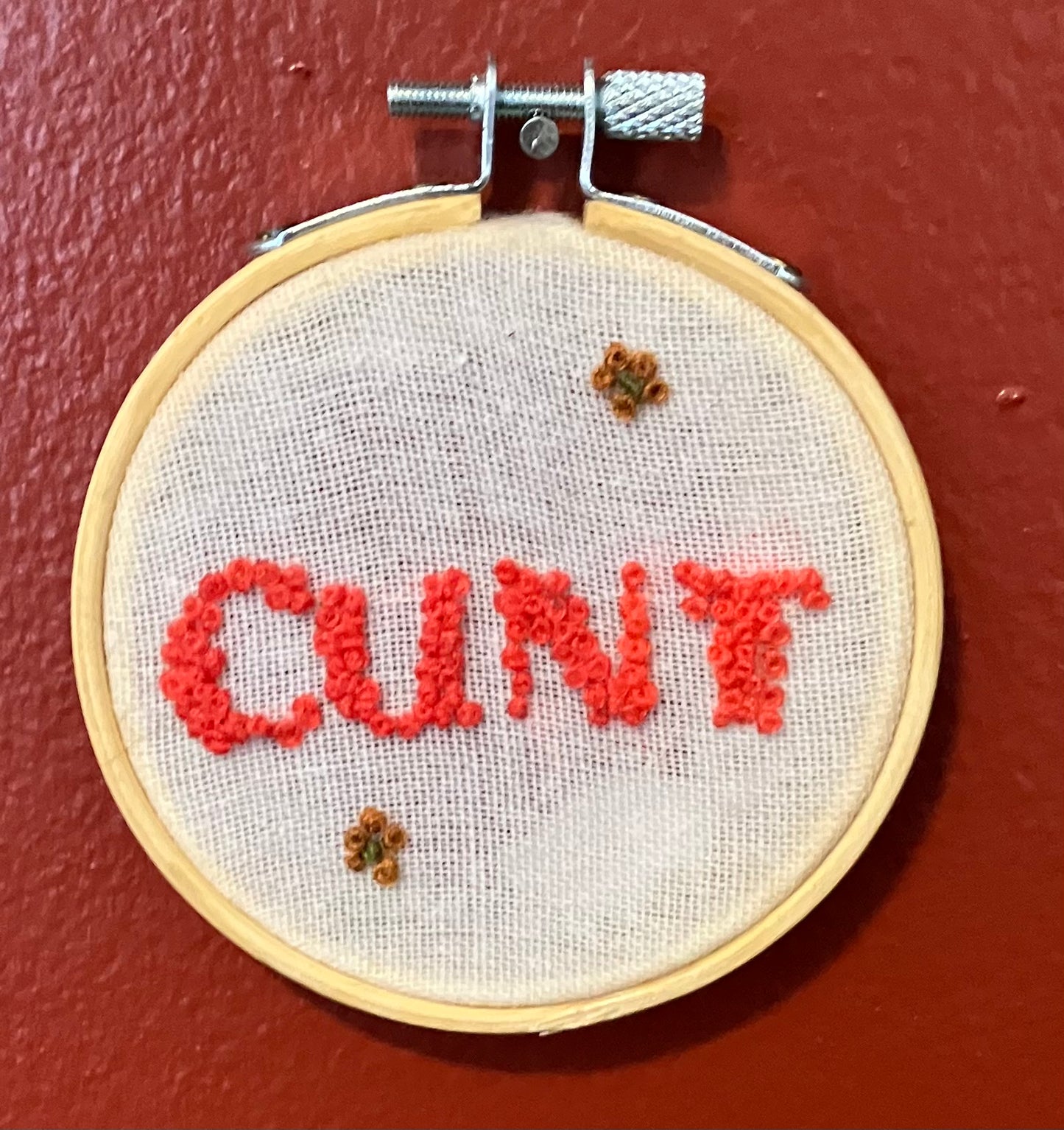 Cunt Embroidery: Heather Font